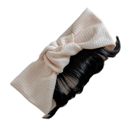 Neugeborene Mädchen Bögen Stirnband Mit Weichen Perücken Kleine Mädchen Haarteil Mädchen Haar Ornament Bowknoten Für Baby Von 0 Bis 3 Jahren von THINCAN