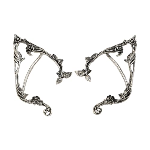 Nicht Durchdringende Ohrringe Gothic Ohrclip Stylish Ohrmanschette Frauen Schmuck Geeignet Für Modische Jugendliche Frauen Und Mädchen Vintage Wraps von THINCAN