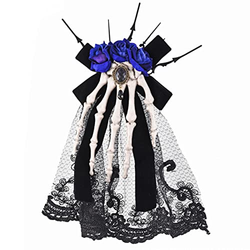 Niedliche Handskelett Rosenform Brosche Haarnadeln Weibliche Gothische Garnklammern Kopfschmuck Haarclip Für Kinder Hold Requisiten von THINCAN