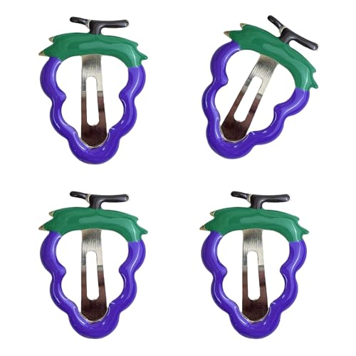 Obst Casual Barrettes Haarclip Ananas Süße Erdbeer Flache Clip Haarnadel Trauben Ananas 2000er Haare Für Bündel Erdbeerkirsche von THINCAN