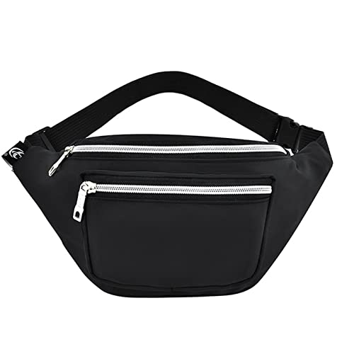 Packs Für Frauen Männer Mode Nylon Taillenbeutel Reisetaschen Running Wanderwanderung Reißverschluss Brust Telefon Beutel Crossbody Umhängetaschen von THINCAN