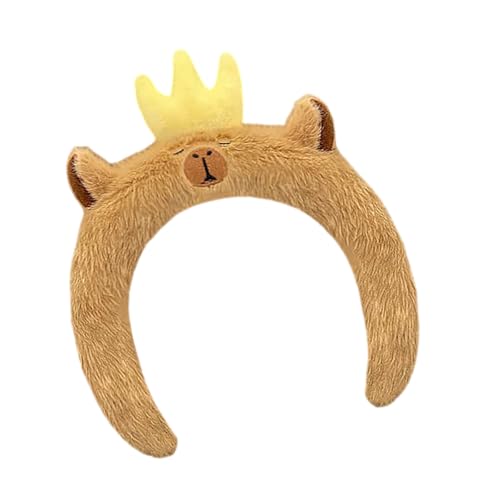 Pelziges Tierhaarband Für Gesicht Waschen Musikfestival Stirnband Plüsch Tierhaarhoop Freund Geting Party Kopfstück Fashion Stirnband von THINCAN
