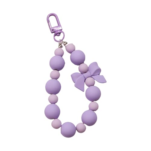 Perlen Keyring Süße Bögen Schlüsselbund Anhänger Auto Schlüsselbund Bowknot Keyrings Rucksack Hängende Ornamente Tasche Zauber Für Frau Bowknot Schlüsselring Perlen Anhänger Autoschlüsselkette Süße von THINCAN