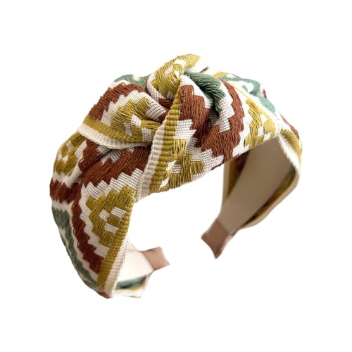 Praktische Elastische Stirnbänder Bestickte Florale Spitze Breites Band Vierfanzug Haarband Atmungsaktives Haarzubehör Für Frauen von THINCAN