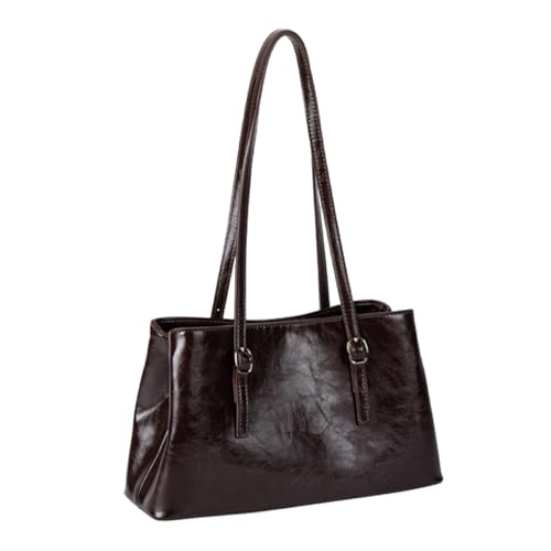 Raffinierte Arbeit Office Umhängetasche In Koreanischen Stilen Zum Tragen Von Essential Glossy PU Leder Handtasche Achselhalterung Großkapazität Handtasche von THINCAN