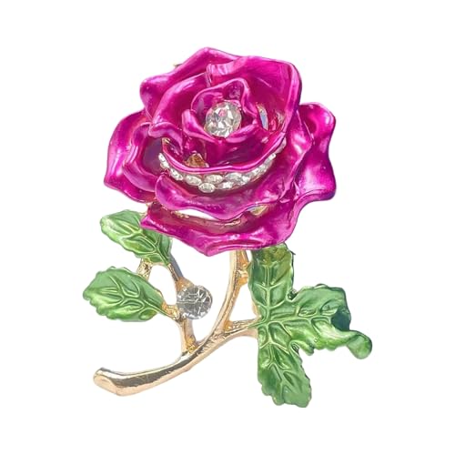 Rose Emaillierte Brosche Robuste Legierung Fashion Revers Pin Mit Eleganten Designs Für Rucksack Und Kleidungszubehör Fashion Revers Pin von THINCAN