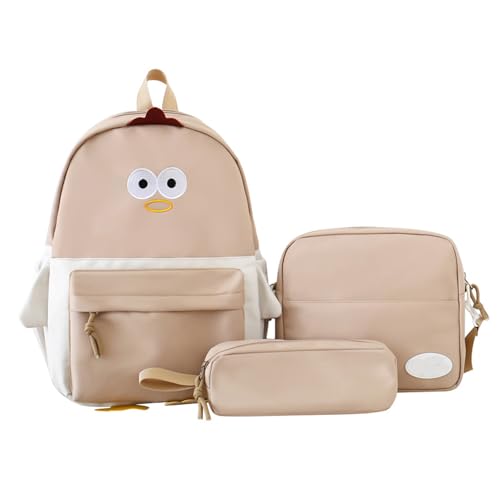 Rucksäcke Für Girl 3PCS Kids Kinder Teen School Rucksack Mit Umhängetaschen Bleistiftbeutel Set Schöne Büchertaschen Reise Rucksäcke Mit Schulter von THINCAN
