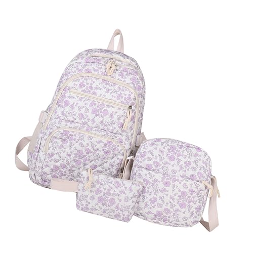 Rucksäcke Für Girl 3PCS Kids Kinder Teen School Rucksack Mit Umhängetaschen Bleistiftbeutel Set Schöne Büchertaschen Reise Rucksäcke Mit Schulter von THINCAN