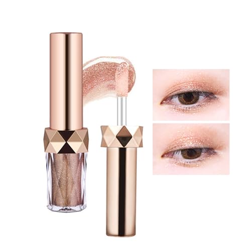 Schimmer Flüssiger Lidschatten Dauerhafte Lidschatten Flüssiges Mehrdimensionales Auge Sieht Schatten Mit Präzisions Applikator Metallic Lidschattenpalette Aus. von THINCAN