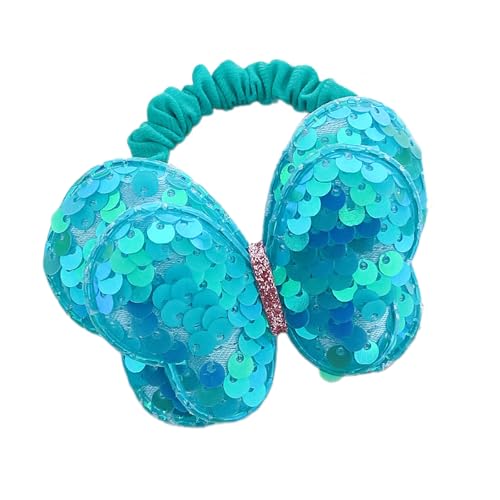 Schmetterlingshaarseil Haarbrötchen Scrunchies Elastisches Haar Seil Sequine Haar von THINCAN