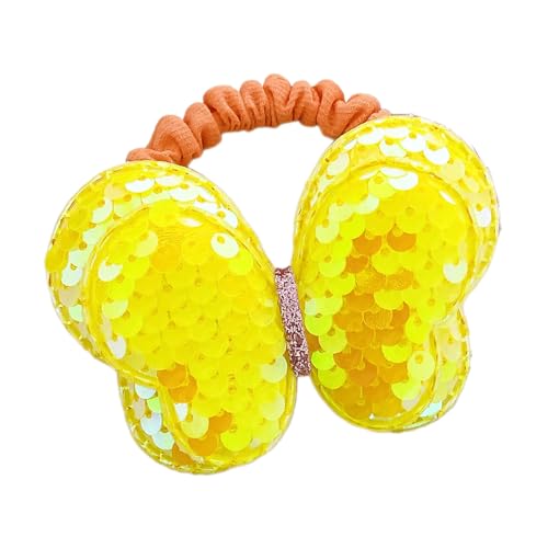 Schmetterlingshaarseil Haarbrötchen Scrunchies Elastisches Haar Seil Sequine Haar von THINCAN
