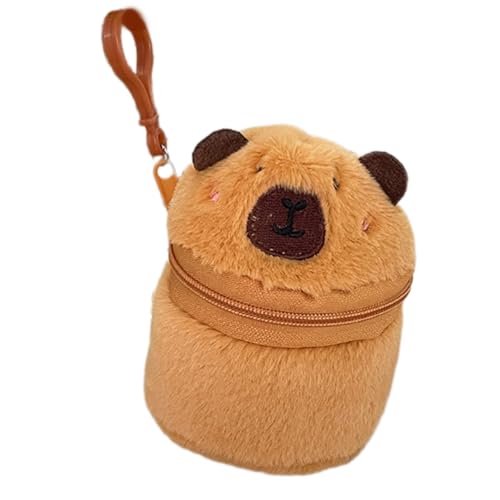 Schöne Capybara Münzgrundstück Kopfhörer Speichertasche Wechsel Geldbörse Anhänger Cartoon Tiermünze Beutel Plüsch Kopfhörer Hülle Hülle Lovely Capybara Anhänger Plüschwechsel von THINCAN