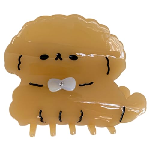 Schöne Haarklauen Cartoon Hunde Form Haarclip Für Frau Pferdeschwanzhalter Zarter Kieferclip Für Girl Make Up Hautpflege von THINCAN