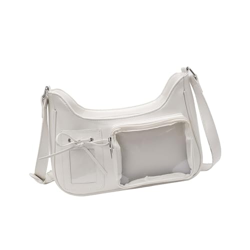 Schöne Itabag Clear Crossbody Bag Pu Leder Umhängetasche Pendeln Japanische Styles Messenger Für Tägliche Japanische Stile Crossbody PU Leder Ita Schöne Schulter Für Mädchen von THINCAN