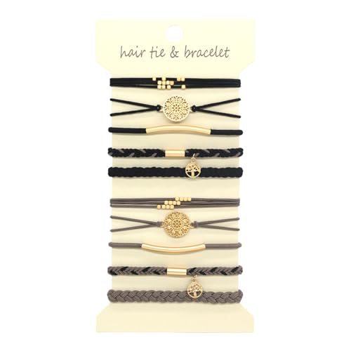 Set Von 10 Hohen Elastizitätshaarspulen Armbänder Haarstyling Werkzeug Haarseil Für Lockiges Und Langes Haar von THINCAN