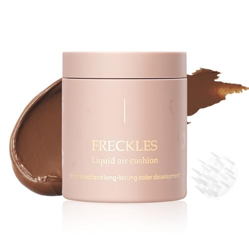 Sommersprossenstempel Gefälschte Sommersprossenluftkissen Stempel Langlebiger Wasserdichte Schnelle Trockene Lebensechte Sommersprossen Make Up Stempel Mit Pinsel Sommersprossen Pen von THINCAN