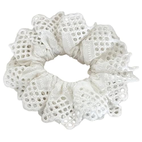 Spitzenverkleidung Haare Risshaare Temperament Elastische Haarseile Frühlingsfotografie Ponytail Halten Schlichtes Mädchen Hair Seil von THINCAN