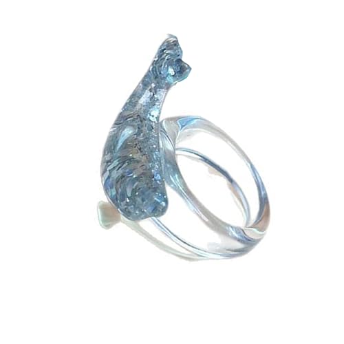 Sprudelnde Seeeninspirierte Delphinringe Handgefertigte Harzschmuck Für Männer Männer Für Partys Und Lässige Outfits Auf Einen Delphinring von THINCAN