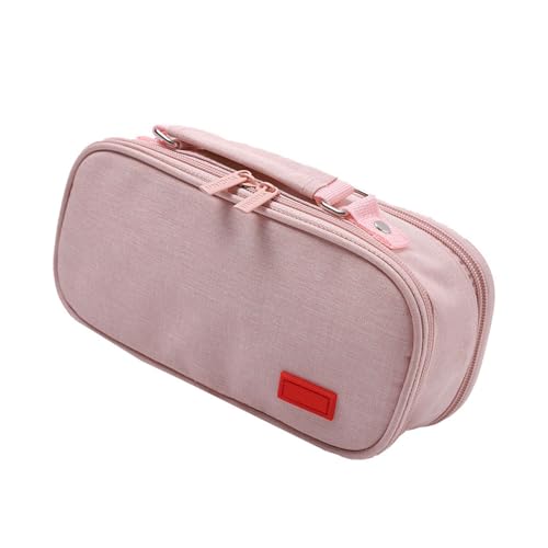 Stiftkoffer Mit Hoher Kapazität Mit 5 Abschnitt Leinwand Bleistift Gehäuse Große Bleistiftbeutel Reisekosmetikbeutel 24x8.5x11cm Für Erwachsene von THINCAN