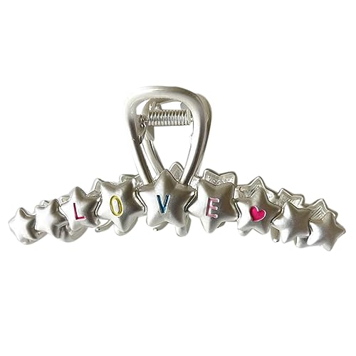 Stilvolle Haie Clip Haarnadel Mit Sterndetails Sternhaarklaue Süße Coole Mädchen Haare Barrettes Trend Weibliche Dame Haarnadel von THINCAN