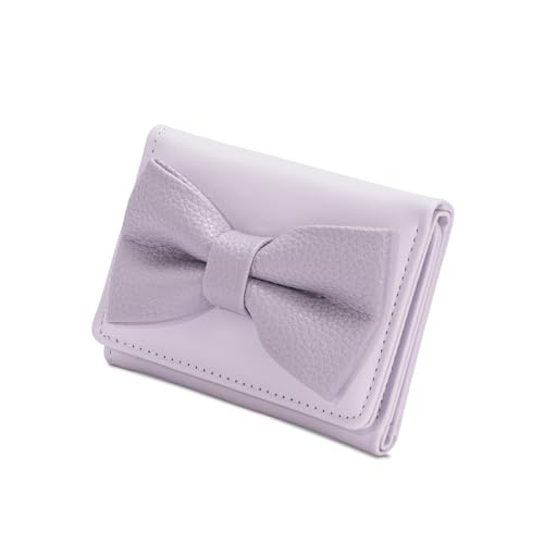 Stilvolle Münze Geldbörse PU Lederwechsel Modetrifen Wallet Kurzkarte Süße Bögen Für Reise Triufold Stylish Short PU Leder Wechsel Geld von THINCAN