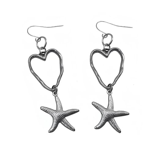 Stilvolle Star Drop Ohrringe Herzohrringe Stilvolle Frauen Hochzeit Anhänger Anwesend Für Frauen Party Statement Schmuck Schmuck von THINCAN