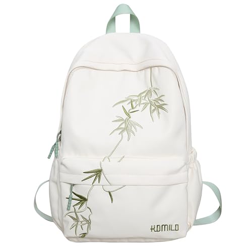 Student Schulrucksack Frau Große Kapazität Laptop Rucksack Mann Casual Daypacks Asiatischer Bambus Rucksack Reiserucksack Student Schulrucksack Frau Große Kapazität Laptop Rucksack Mann Casual Daypacks Asiatischer Bambus Rucksack Reiserucksack von THINCAN
