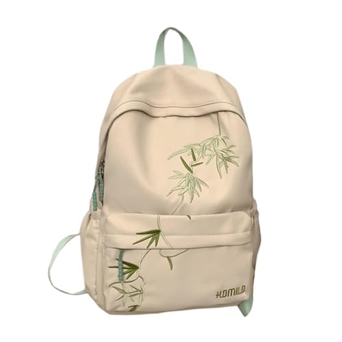 Student Schulrucksack Frau Große Kapazität Laptop Rucksack Mann Casual Daypacks Asiatischer Bambus Rucksack Reiserucksack Student Schulrucksack Frau Große Kapazität Laptop Rucksack Mann Casual Daypacks Asiatischer Bambus Rucksack Reiserucksack von THINCAN
