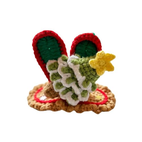 Stylish Weihnachtshaarclip Auf Augenhöhe Design Haarclip Haarnadel Festliche Gestrickte Haarzubehör Für Kinder Weihnachten von THINCAN