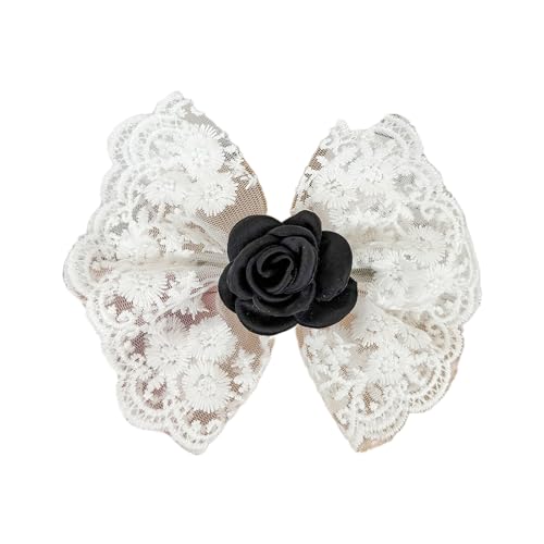 Süße Farbblume & Spitze Bowknot Haarclip Bankette Camping Haarnadel Für Mädchen Machen Foto Frühling Picknicks Haarclips von THINCAN