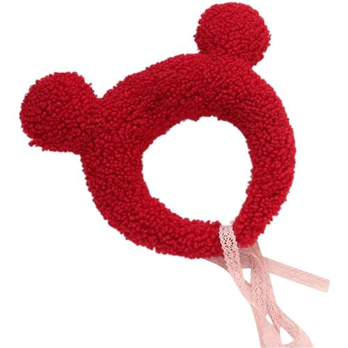 Süße Kopfbedeckungshaarband Mit Bärenohren Fleece Haarschleife Für Kinder Mädchen Kleinkinder Säuglinge Weihnachtsgeschenke Cartoon Stirnband von THINCAN