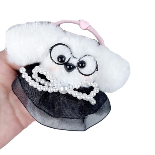 Süße Mädchen Haarbindungen Cartoon Hund/Kaninchen Haar Clip Entenbill Clip Plüsch Barrettes Für Kinder Elegantes Haarstyling Accessoire von THINCAN