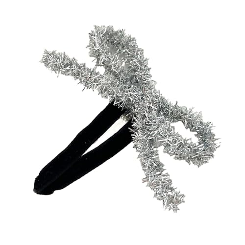 Süße Mädchen Haarnadel Haarklammern Accessoires Für Kinderbühne Darstellung Silber Kopfstücke Girls Kopfschmuck Haare Clip Bögen Für Kleinkind von THINCAN