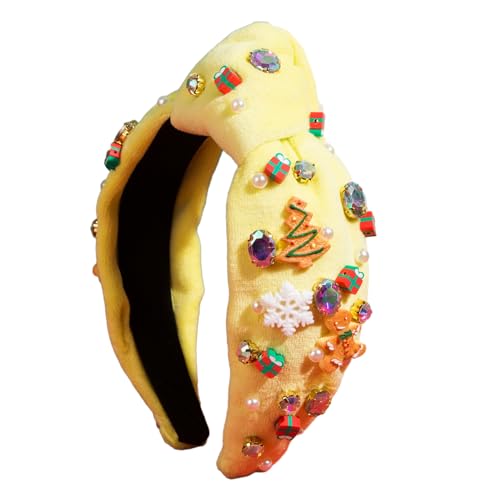 Süße Mädchen Knoten Breit Krempe Stirnband Fashion Kopfbedeckung Mehrzweck Yoga Sports Spa Weihnachtshaar Hoop Für Frau von THINCAN