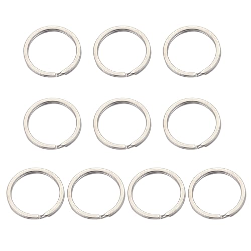 THINCAN 10pcs/Set Edelstahlschlüsselkreise Schlüsselbund Metall Doppelringe Schlüsselringe Hängende Ringe THINCAN 10pcs/Set Edelstahlschlüsselkreise Schlüsselbund Metall Doppelringe Schlüsselringe Hängende Ringe von THINCAN