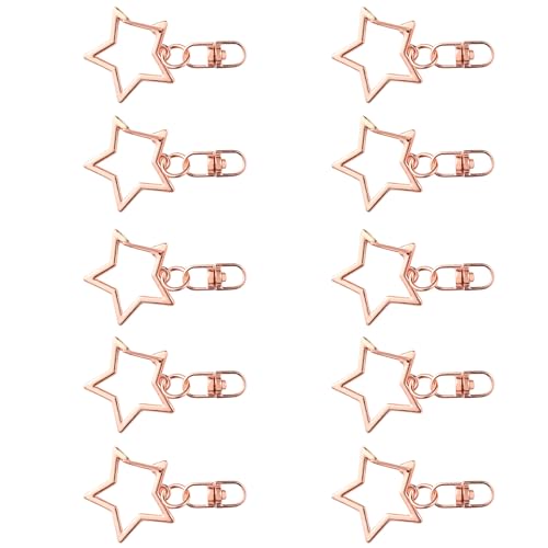THINCAN 10pcs Elegante Sternschlüsselketten Mit Abbildung 8 Metallschlüsselkäse Stilvolle Schlüsselringe Die Für Jugendliche Erwachsene Geeignet Sind Anwesend von THINCAN