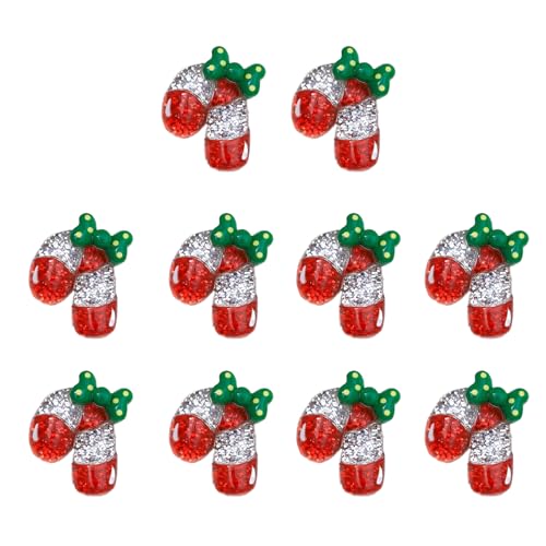 THINCAN 10pcs Sparkly Christmas Themeed Charm Stylish Cartoon Weihnachten Verzierungen Für Maßgeschneiderte Schmuckkreation THINCAN 10pcs Sparkly Christmas Themeed Charm Stylish Cartoon Weihnachten Verzierungen Für Maßgeschneiderte Schmuckkreation von THINCAN