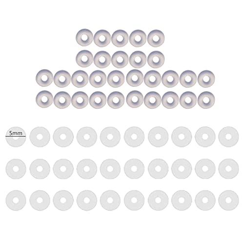 THINCAN 60 Seiten Plastikscheibenpolster Stabilisieren Ohrläppchen Stützeflecken Klare Durchdringende Scheibe Leicht Zu Stabilisieren Ohrringe Für Frauen von THINCAN