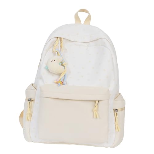 THINCAN Ästhetischer Rucksack Für Mädchen Schöne Rucksack Große Kapazität Freizeitpacks Travel School Tasche Star Print School Tasche Freizeitbettzäcke Einfacher von THINCAN