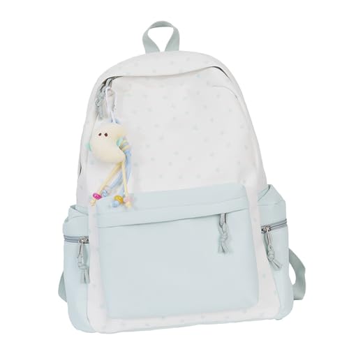 THINCAN Ästhetischer Rucksack Für Mädchen Schöne Rucksack Große Kapazität Freizeitpacks Travel School Tasche Star Print School Tasche Freizeitbettzäcke Einfacher von THINCAN