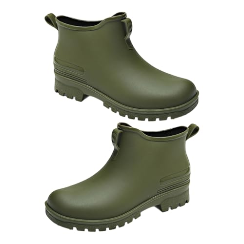 THINCAN Atmungsaktives Knöchel Regenstiefel Modische Fischerei Regenschuhe Anti Slip Männer Frauen Bequeme Kurze Schuhe Wasserdichte Niedrige Top Kofferraum Für Erkundung von THINCAN