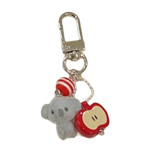 THINCAN Bequeme Weiche Touch Flocking Enten/Katze/Koala/Hundetastie Ringe Miniatur Anhänger Anhänger Schlüsselbund Stylish Bag Accessoire Entzückende Schlüsseldekoration THINCAN Bequeme Weiche Touch Flocking Enten/Katze/Koala/Hundetastie Ringe Miniatur Anhänger Anhänger Schlüsselbund Stylish Bag Accessoire Entzückende Schlüsseldekoration von THINCAN