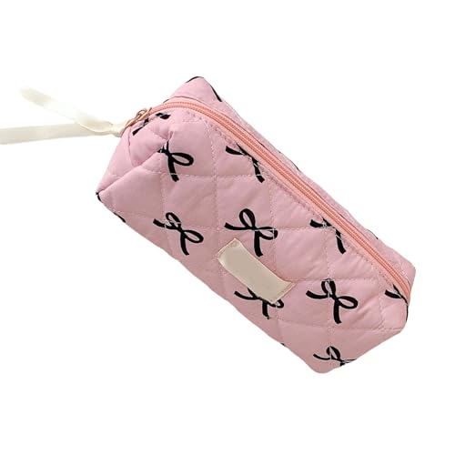 THINCAN Bowknot Stiftbeutel Große Kapazität Bleistiftkoffer Tragbarer Stiftbeutel Organisatoren Reisen Make Up Tasche Für Frauen Student Hochkapazität Stifte Beutel von THINCAN