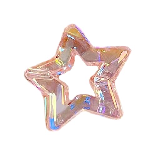 THINCAN Clear Clear Acryl Hollow Five Spoted Star Schmuckzubehör Schmuckanhänger Perfekt Für Halsketten Armbänder Herstellen Vorräte von THINCAN