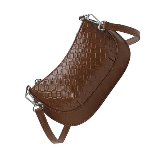 THINCAN Damen PU Leder Crossbody Bag Stylish Umhängetasche Trendy Täglich Süßigkeiten Farbe Messengers Einfacher Frauen Trendy Crossbody Color Color Schulter PU Leder Messenger von THINCAN