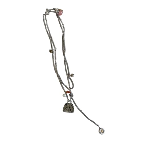 THINCAN Edelstahl Halskette Mode Beutel Anhänger Halskette Halshalsschmuck Geeignet Für Jugendliches Paar Oder Enge Freund Kleine Zarte Kette von THINCAN
