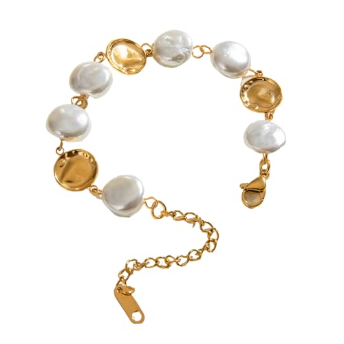 THINCAN Edelstahlarmband Vintage Armband Glasmünze Perlen Scheibe Mode Frauen Handgelenk Schmuck Für Jeden Anlass Hochzeit Schmuck THINCAN Edelstahlarmband Vintage Armband Glasmünze Perlen Scheibe Mode Frauen Handgelenk Schmuck Für Jeden Anlass Hochzeit Schmuck von THINCAN