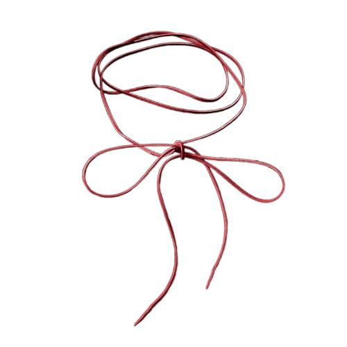 THINCAN Einstellbare Länge Langes Kabel Halsband Halskette Mit Bowknotakzent Vielseitigem Modezubehör Für Damen von THINCAN