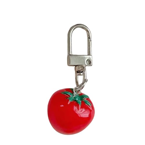 THINCAN Einzigartiger Handgefertigter Tomatenschlüsselkettenanhänger Mit Blattdetail Tragbarem Zubehör Für Mädchenbeutel Dekoration Täglich Gebrauch THINCAN Einzigartiger Handgefertigter Tomatenschlüsselkettenanhänger Mit Blattdetail Tragbarem Zubehör Für Mädchenbeutel Dekoration Täglich Gebrauch von THINCAN