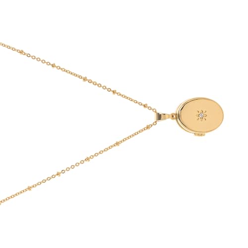 THINCAN Elegant Openable Heart Locket Halskette Edelstahl Frauen Accessoire Mit Oiltropfen Bequemer Wear Schmuck Trendy Damen Halskette von THINCAN